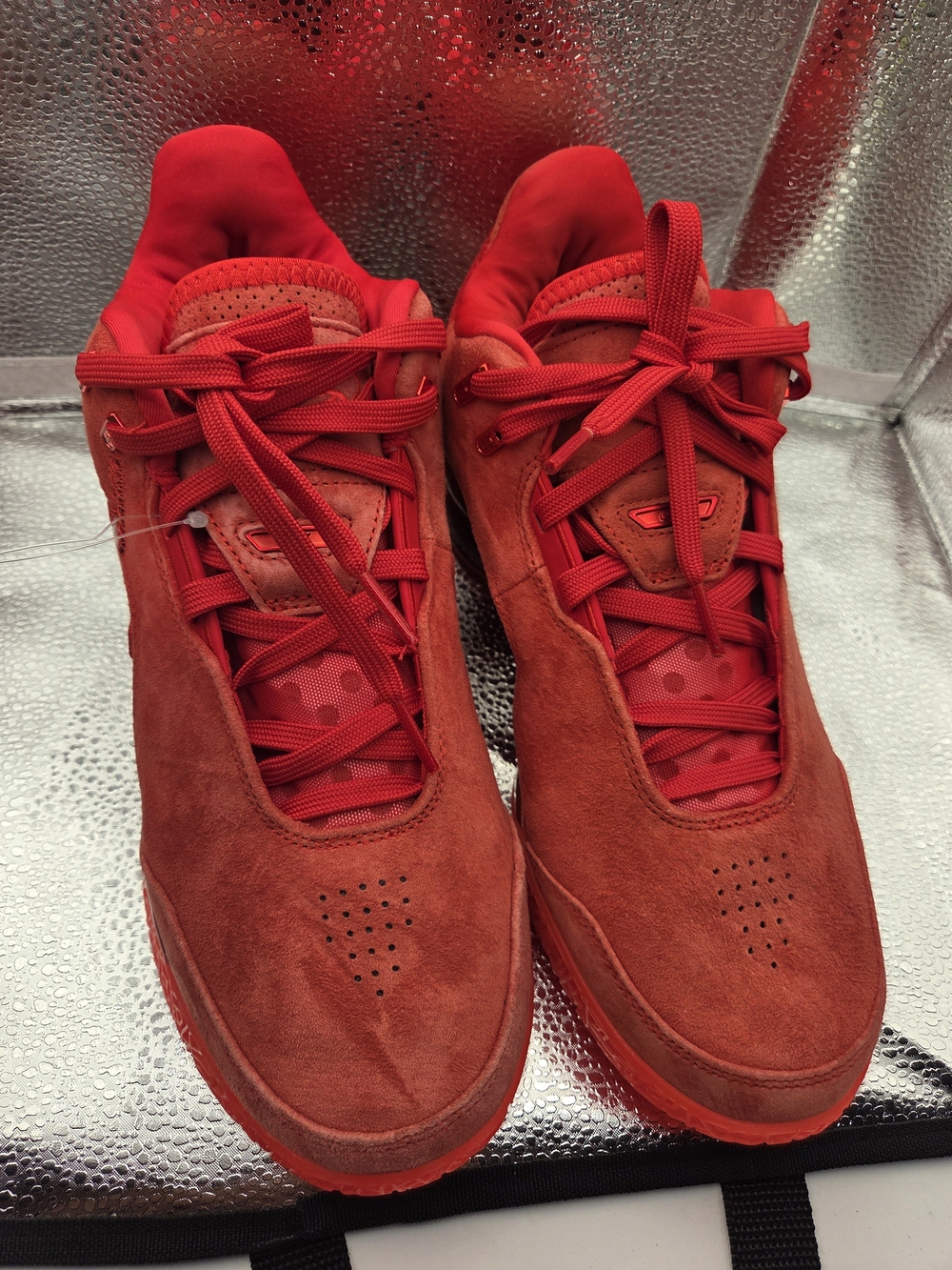 Nike NXXTGEN Men's Red Suede Low-Top Sneakers